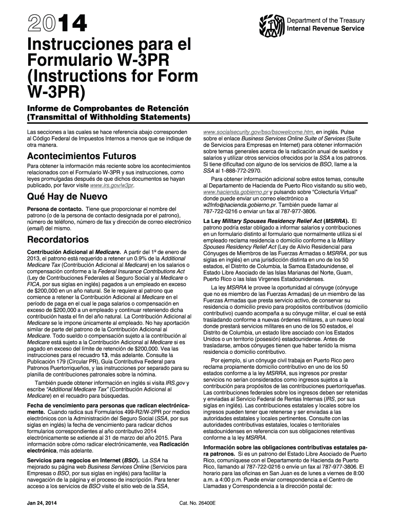  Forn W3pr Form 2014