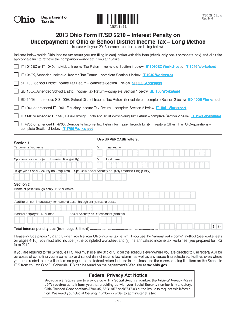  Form Itsd 2210 2016