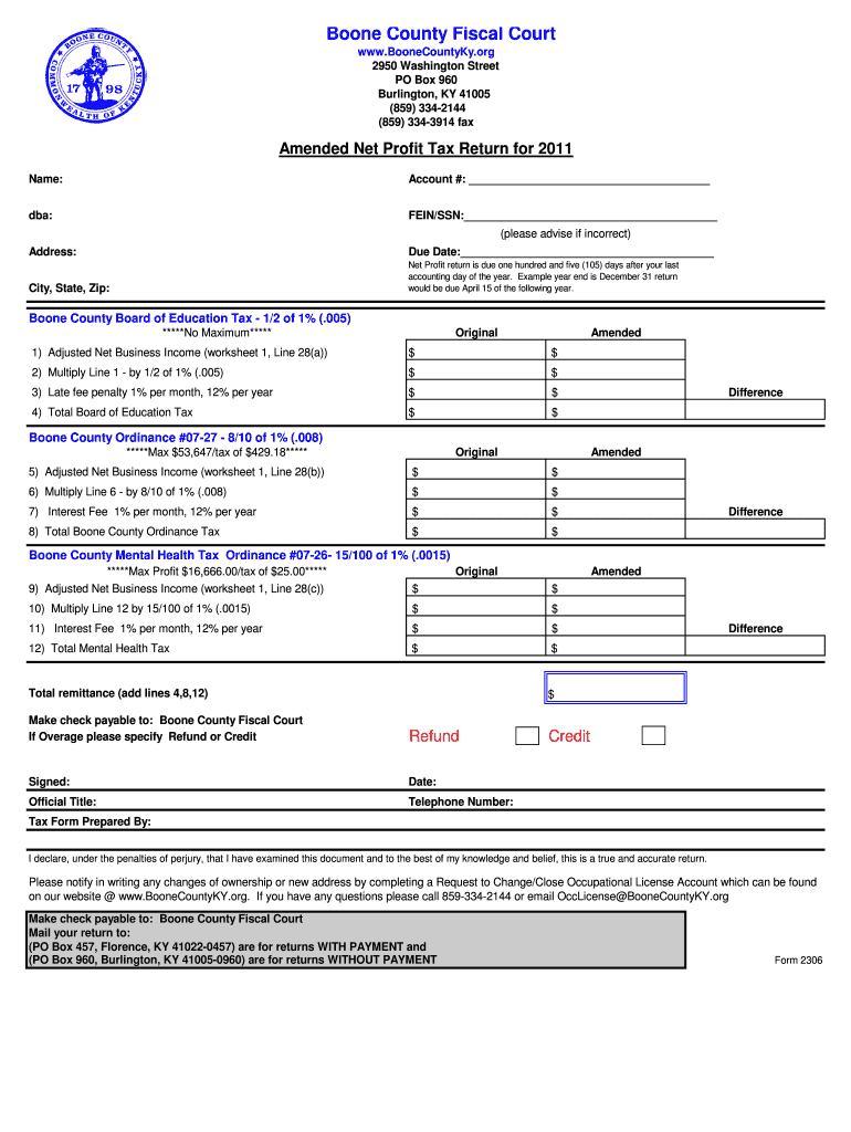  Netprofit Form 2011