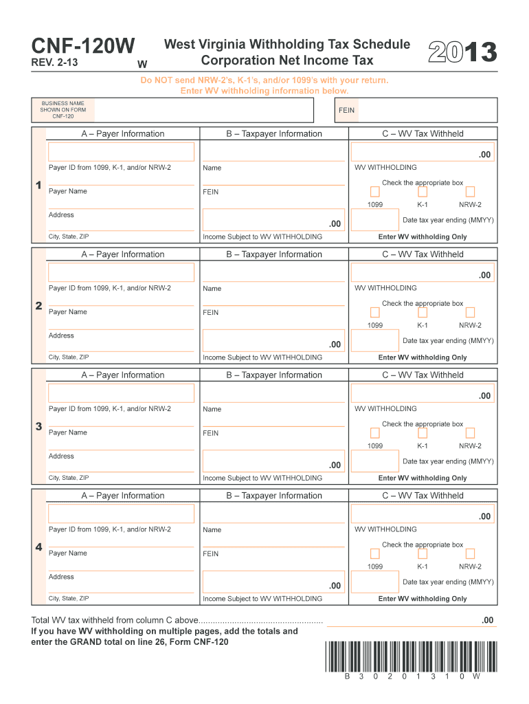  Cnf 120  Form 2013