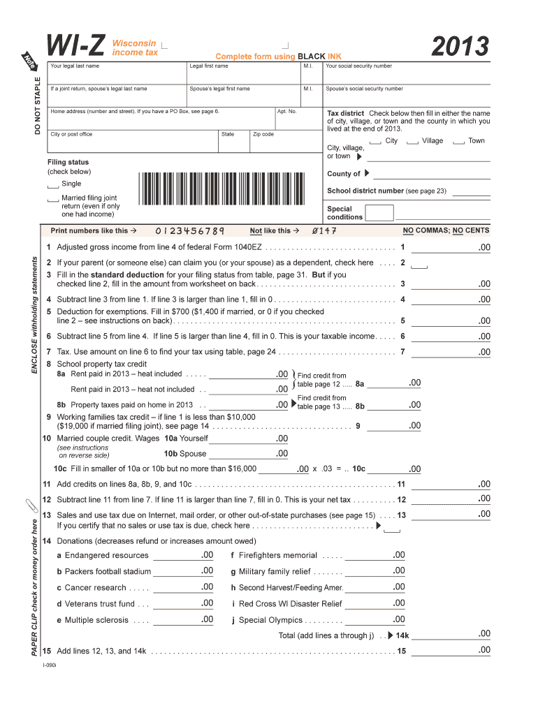  Wisconsin Form 1A Income Tax Return Short Form OBSOLETE 2016