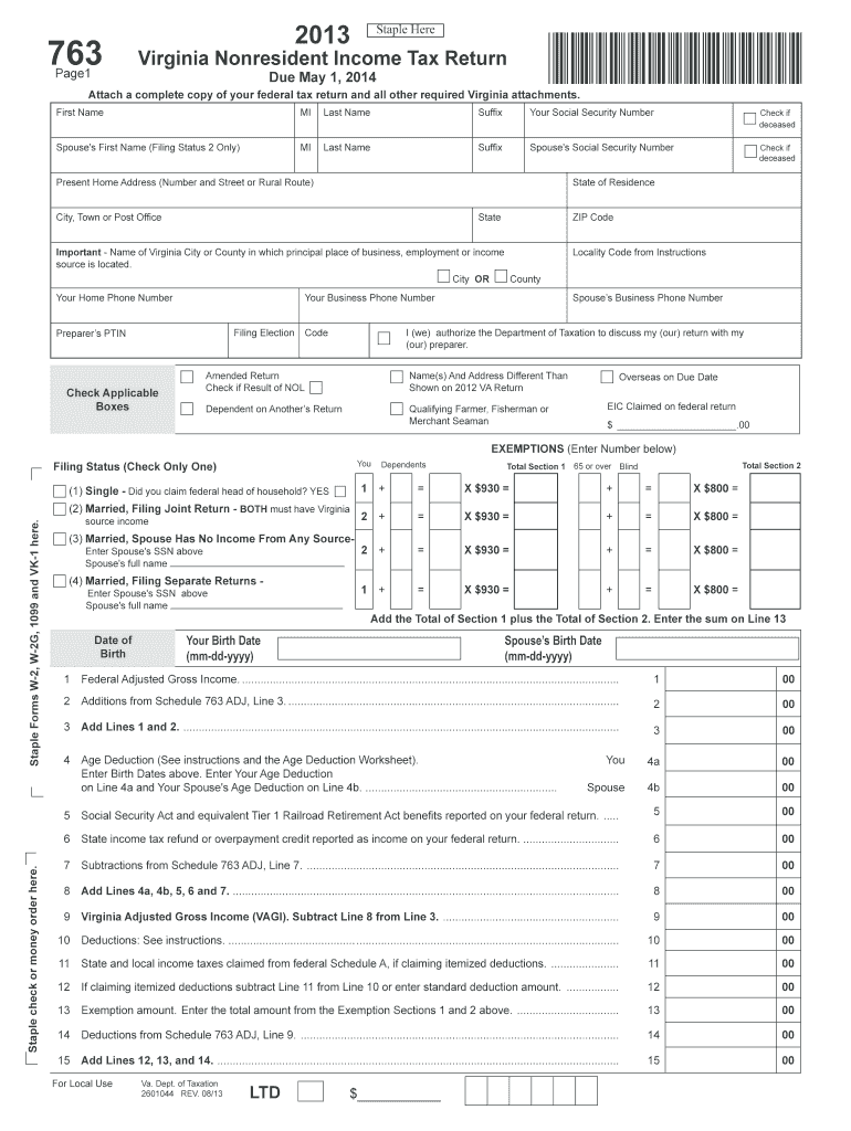 Get and Sign 763 Form 2013