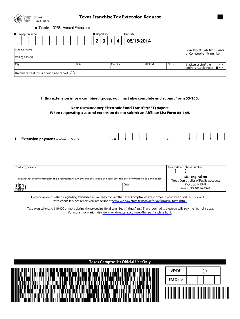  Tx Form Franchise 2013