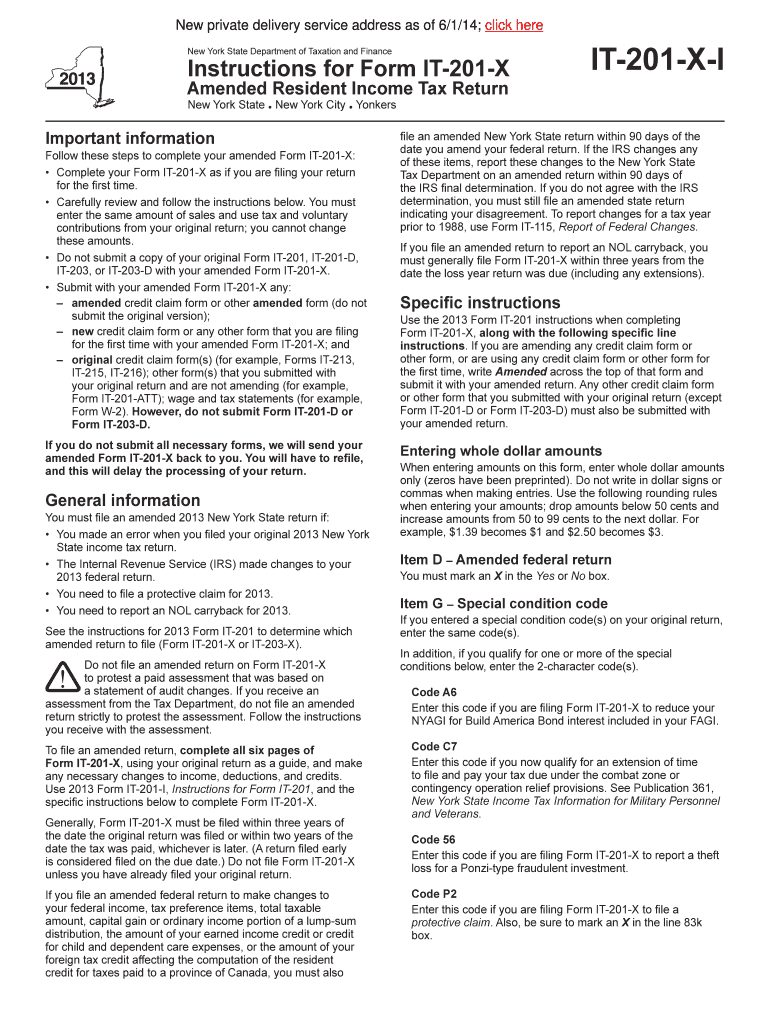  Nys Amended Form 2018