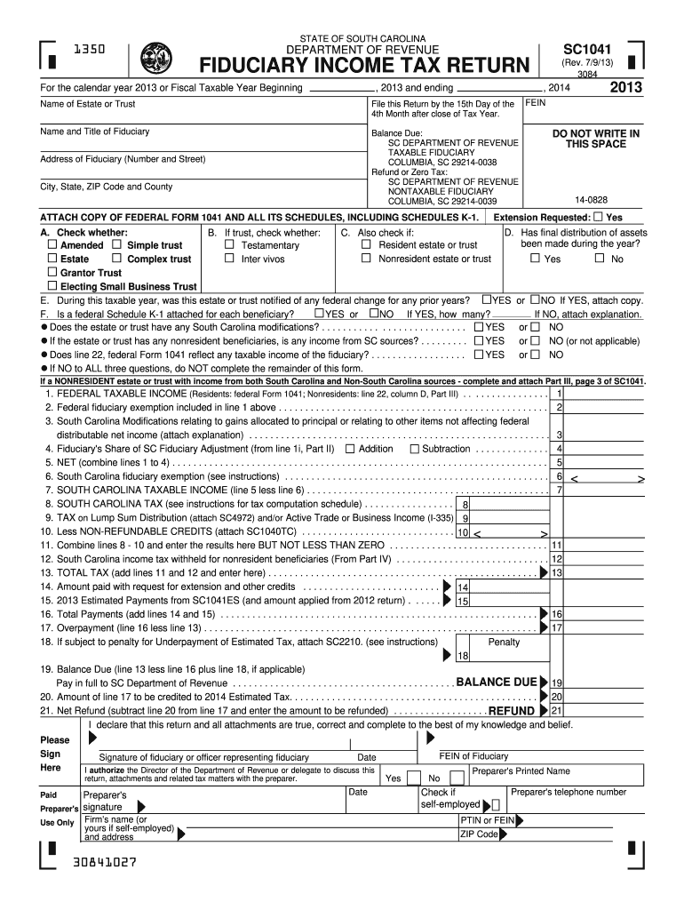  Sc1041 Form 2019