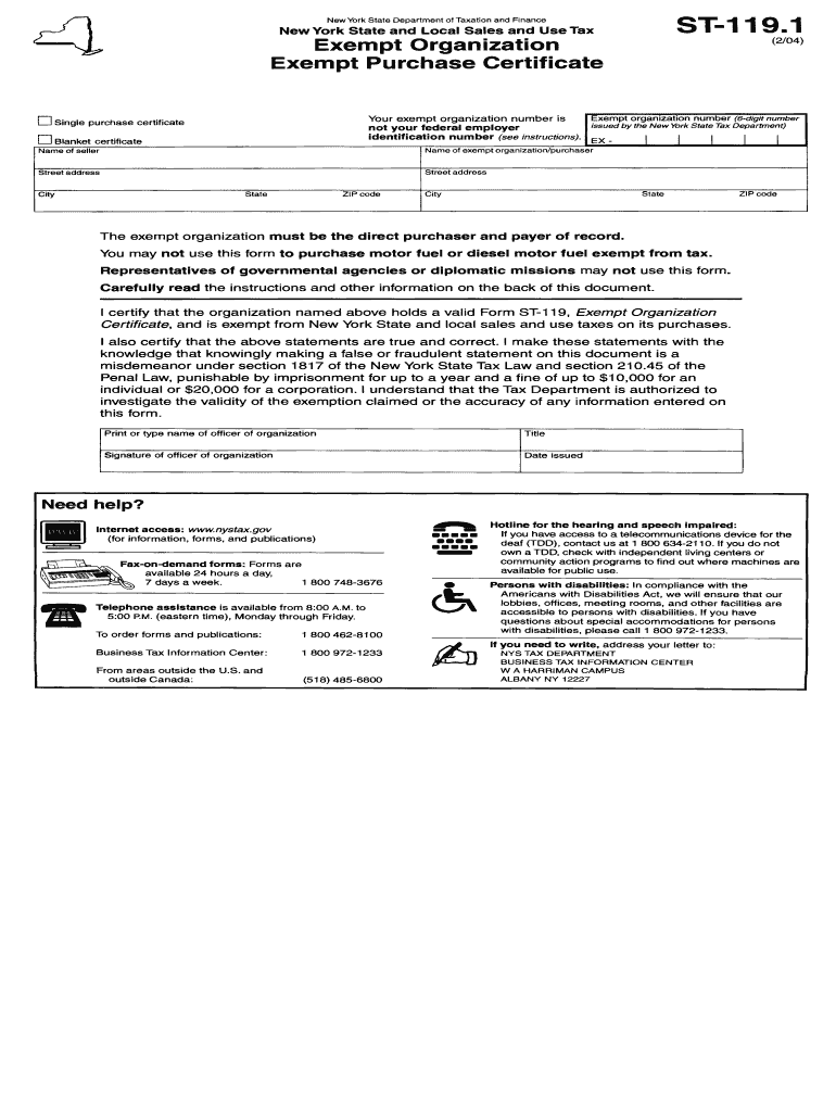  Form St 1191 2011