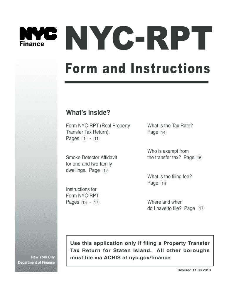 Get and Sign Form NYC RPT 2015
