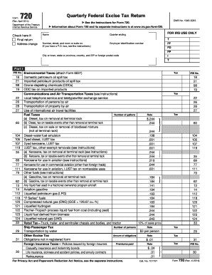 Form 720 Rev April Irs