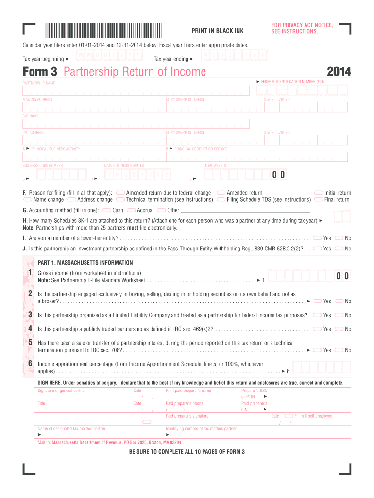  Form 3 Partnership 2019