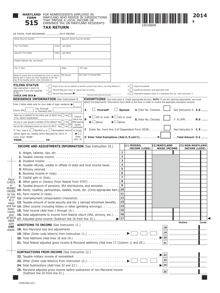  Form 515 2019