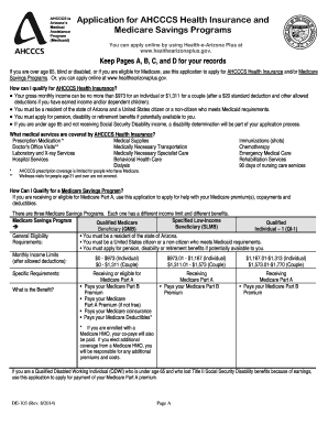  Ahcccs Forms 2014-2024