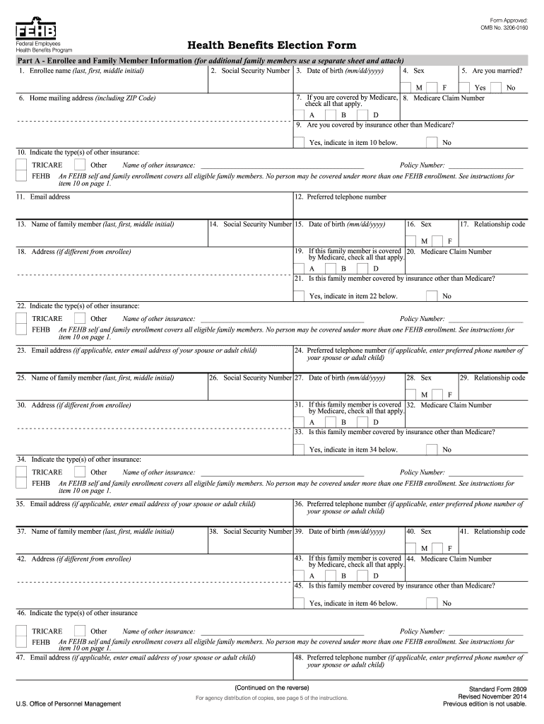  Sf 2809  Form 2014