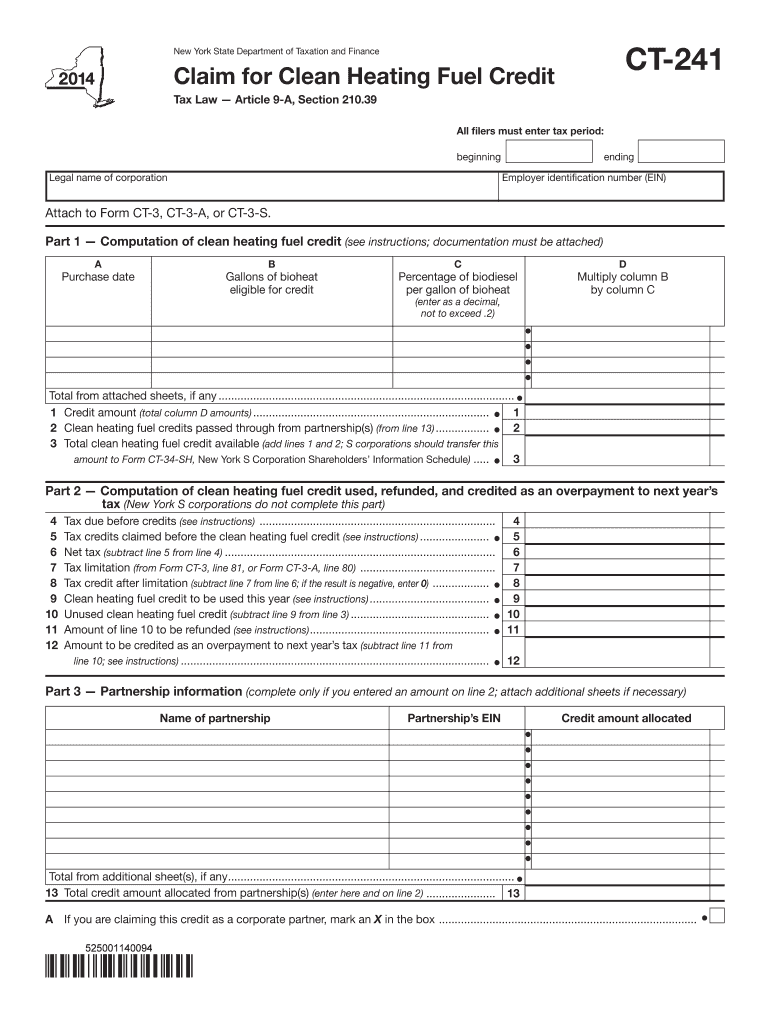  Ct241  Form 2014