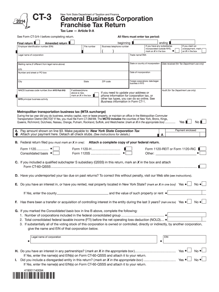  Form Ct 3 2020