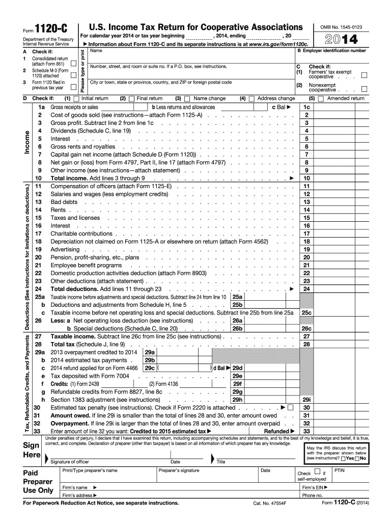  Taxable Income Before Adjustments and Special Deductions 2014