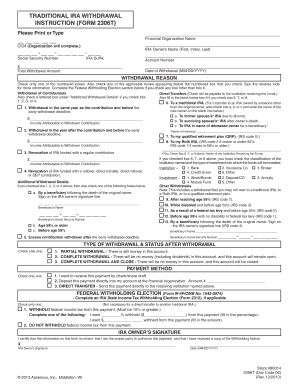  Ira Form Traditional 2013-2024