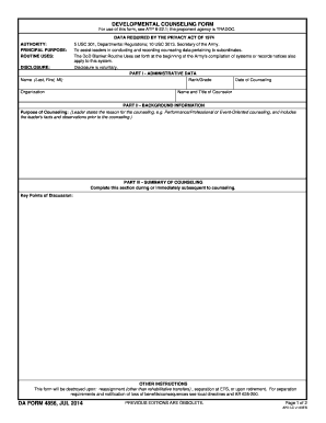 Da Form 4856 2014-2022 - Fill Out and Sign Printable PDF 
