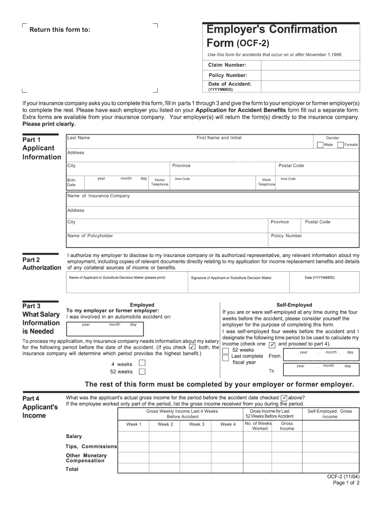  Ocf 2 Form 2004-2024