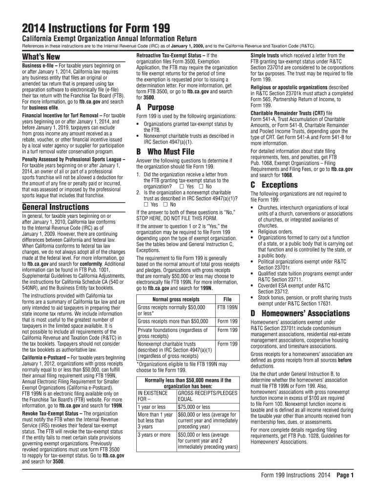  Instructions 199 Form 2010