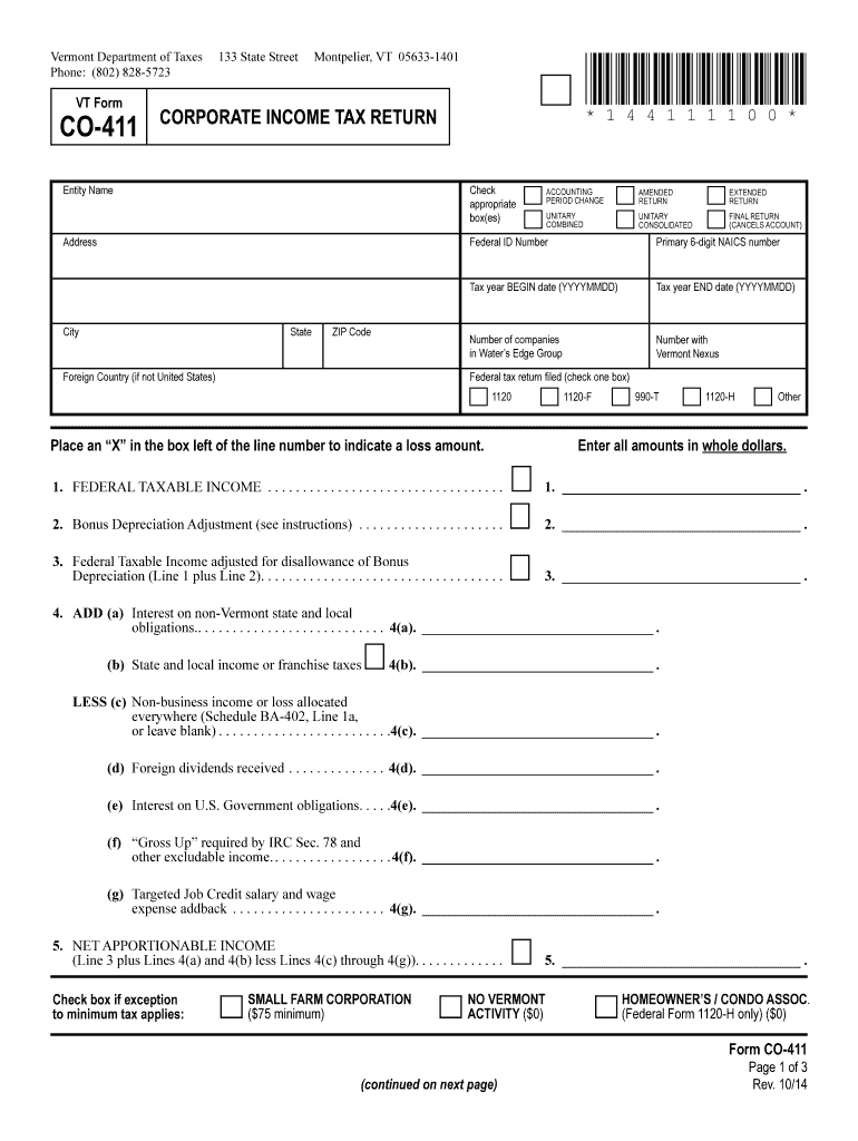  Co 411  Form 2014