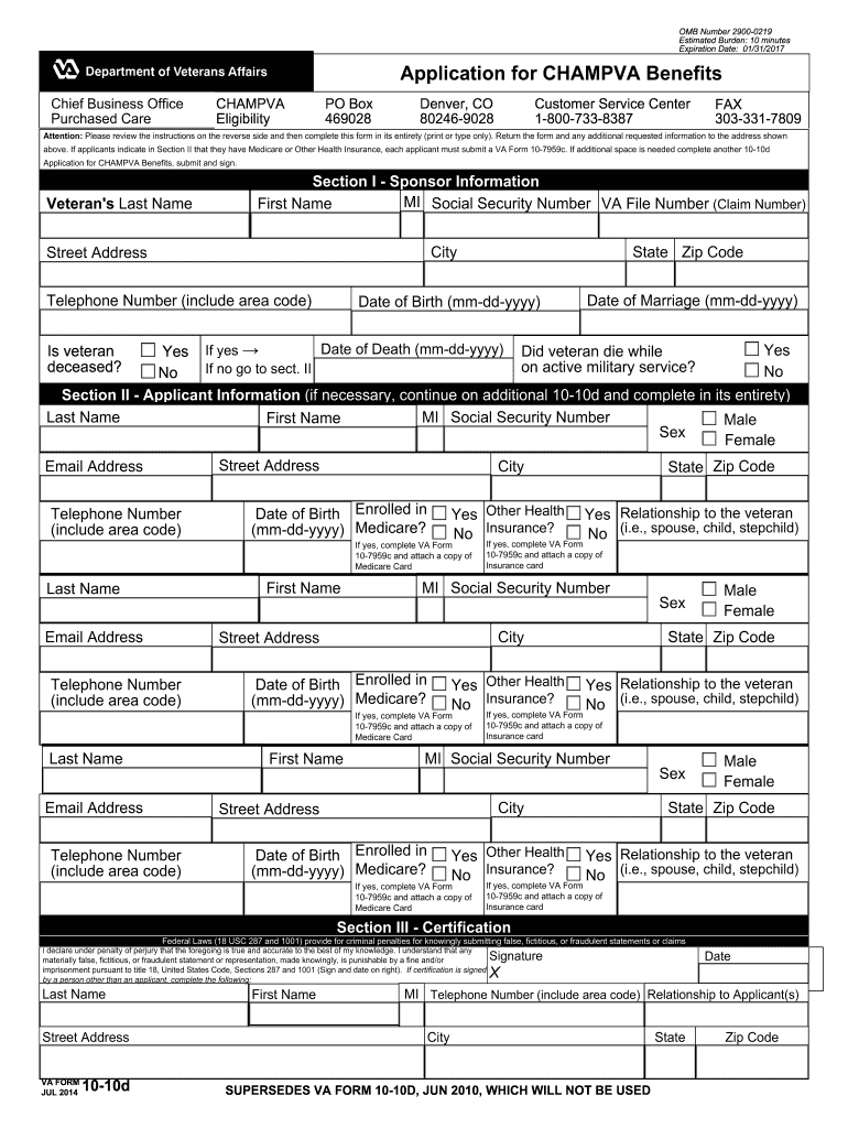  Champva Application 2014