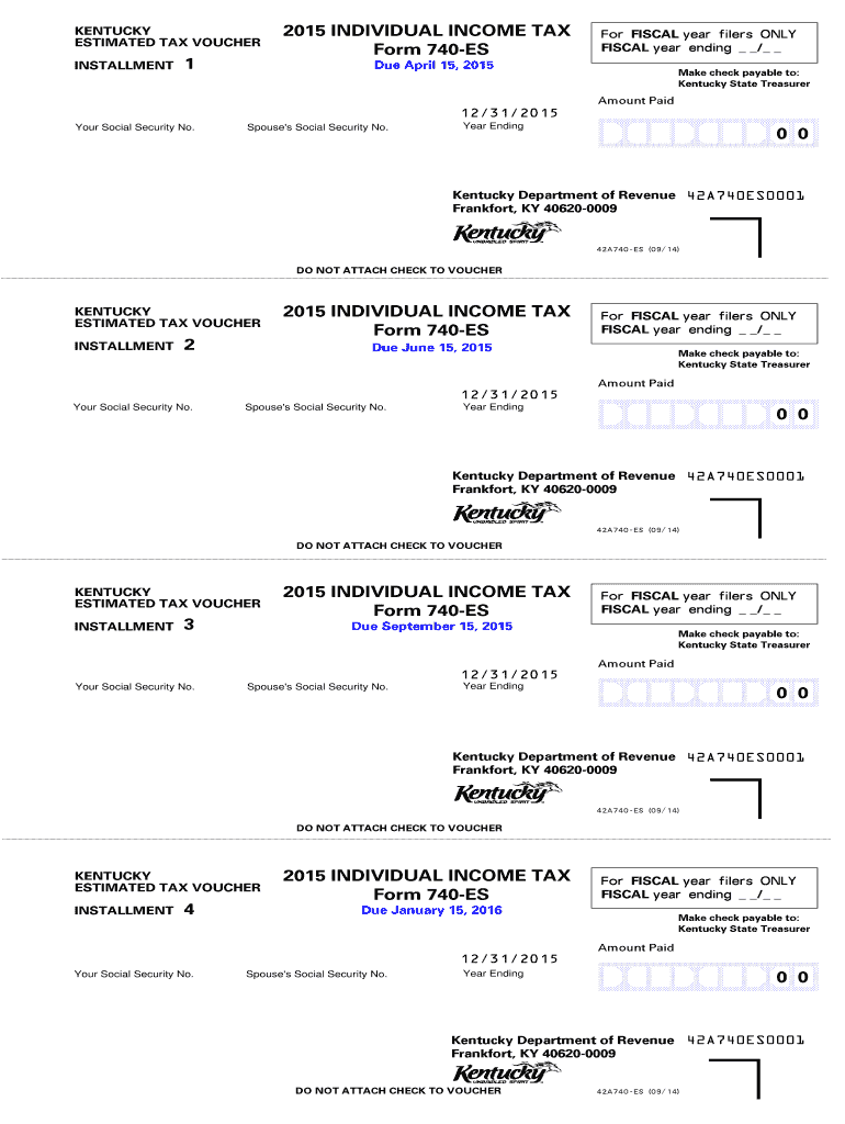  Kentucky 740 Es Form 2020