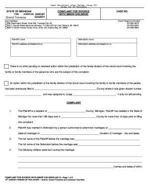 Michigan Divorce Forms Fill Out And Sign Printable Pdf Template Signnow