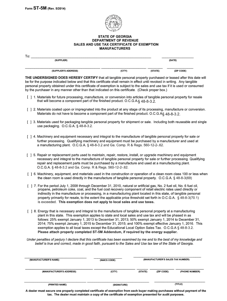  St 5m Form 2014-2024