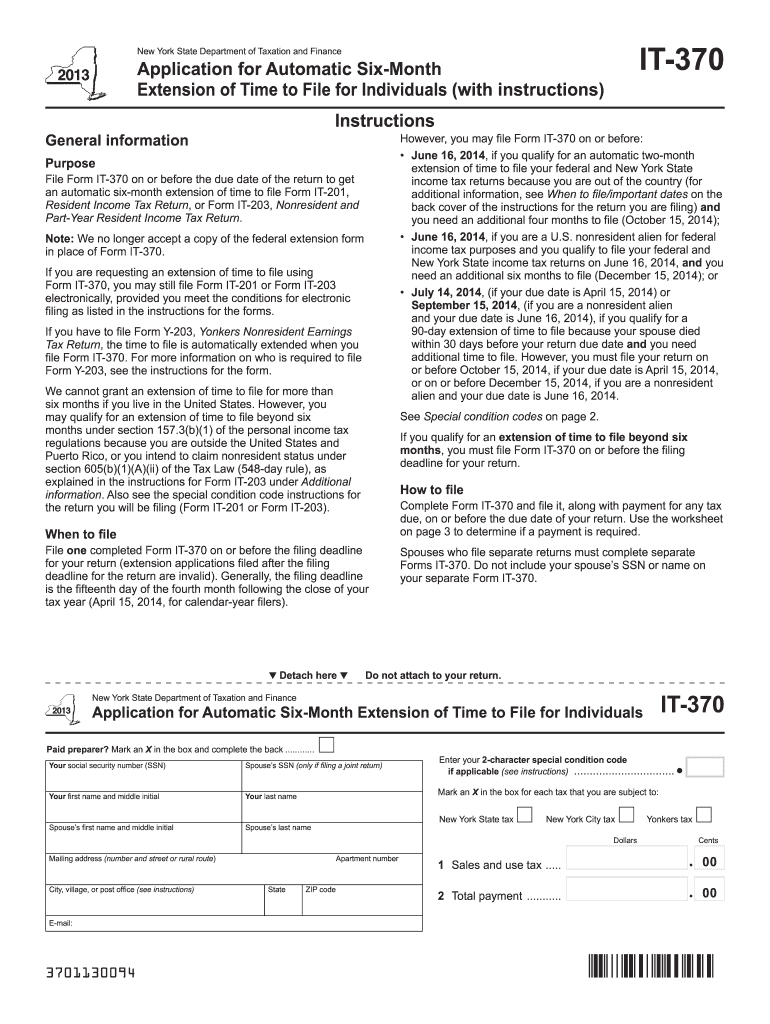  it 370 Form 2013