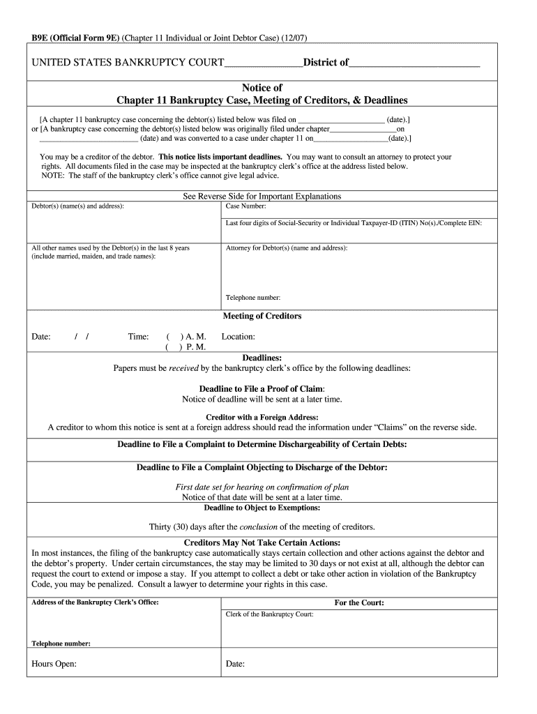  Form 9E 1207 DOC  Uscourts 2007-2024