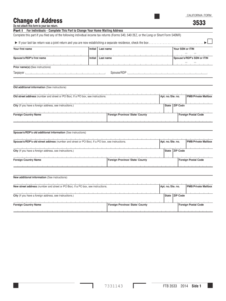 Get and Sign California Form 3533 Instructions 2014