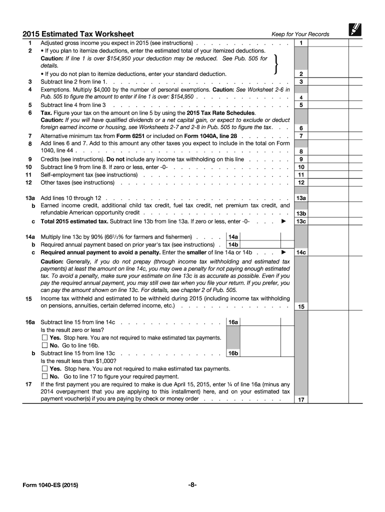 1040-ES form