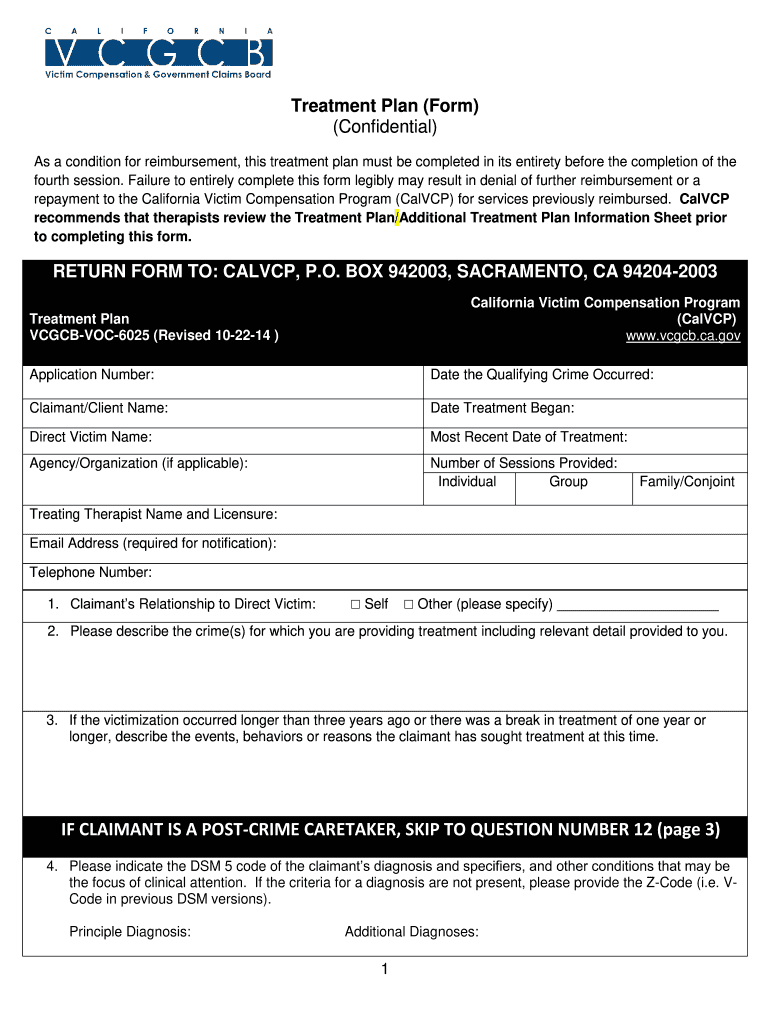  Client Treatment Plans Examples for a Voc Client 2014-2024