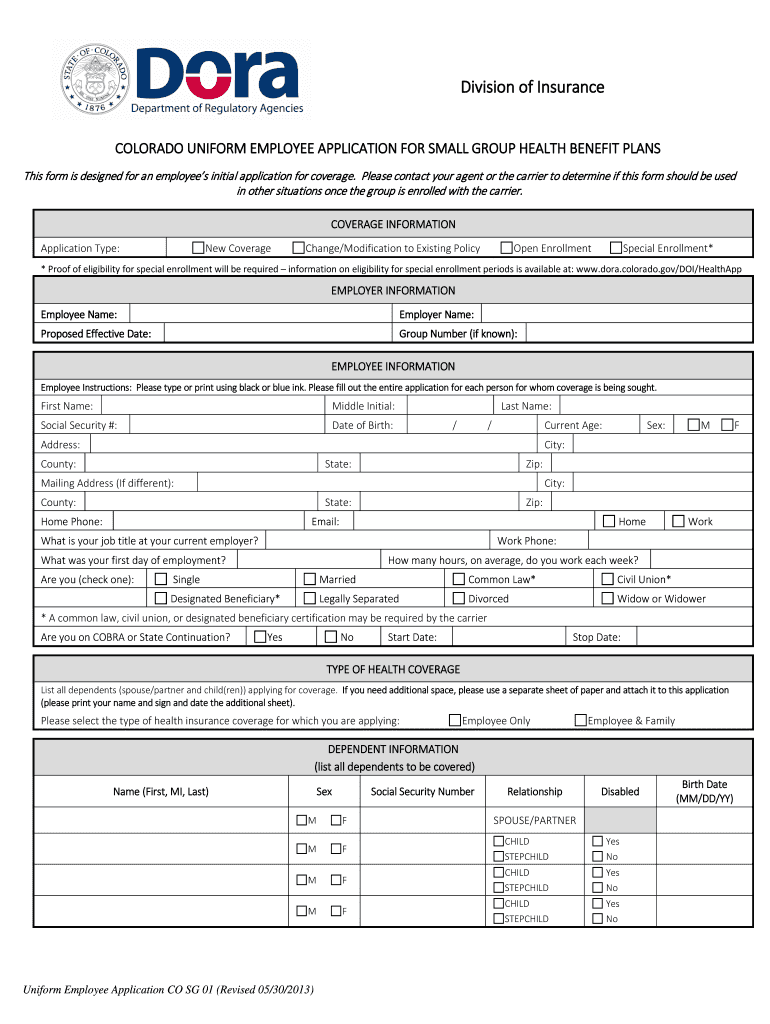  Uniform Employee Application Co Sg 01 2013-2024