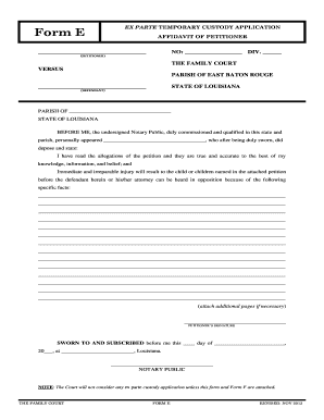 how to file for emergency custody in california