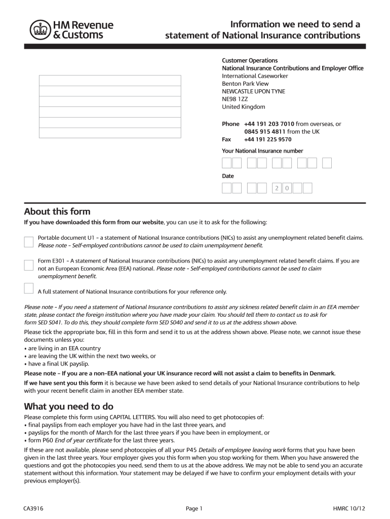  U1 Form Download PDF 2012-2024