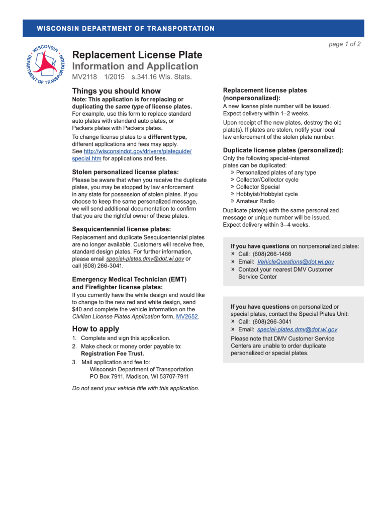  Mv2118  Form 2015