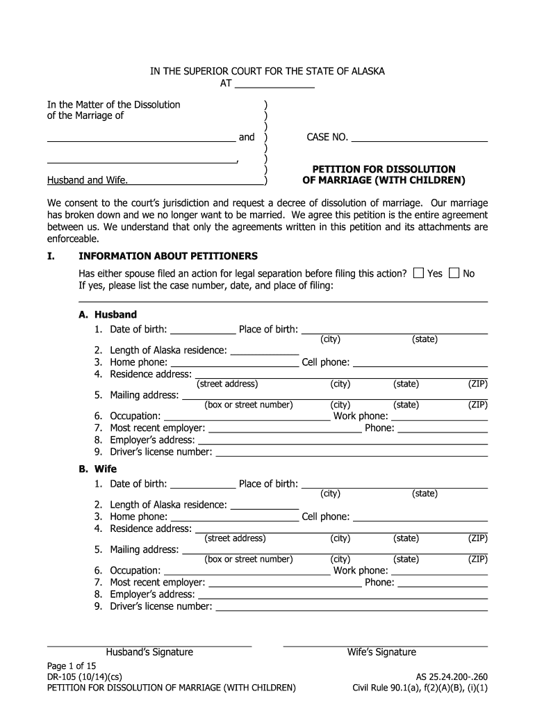  Alaska Form Dissolution 2014