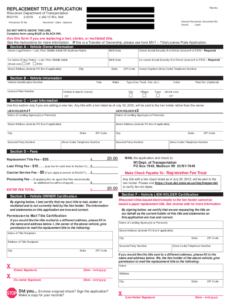  Form Mv2119 2014