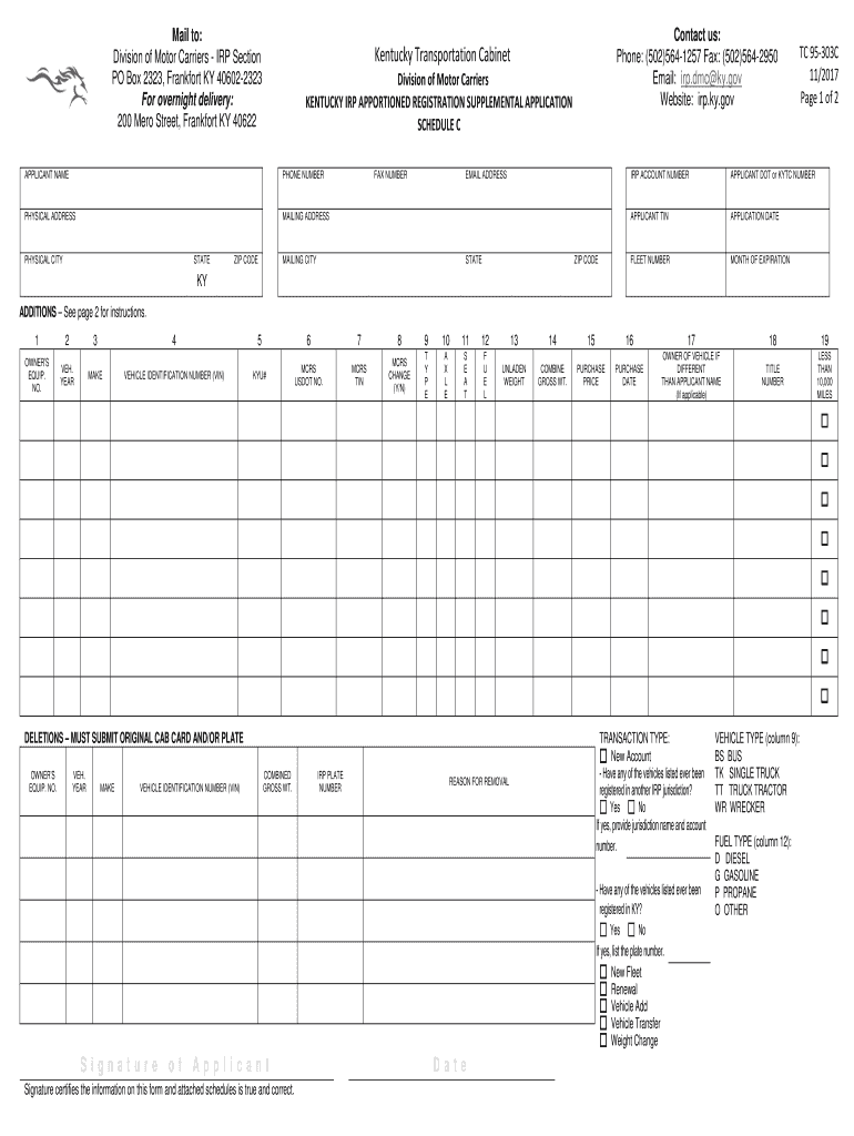  Form Tc 95 2015