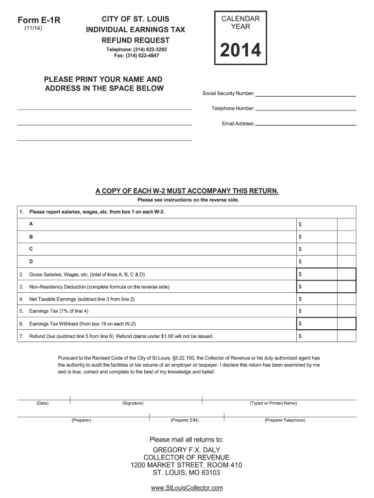  Mo Form E 1r 2014