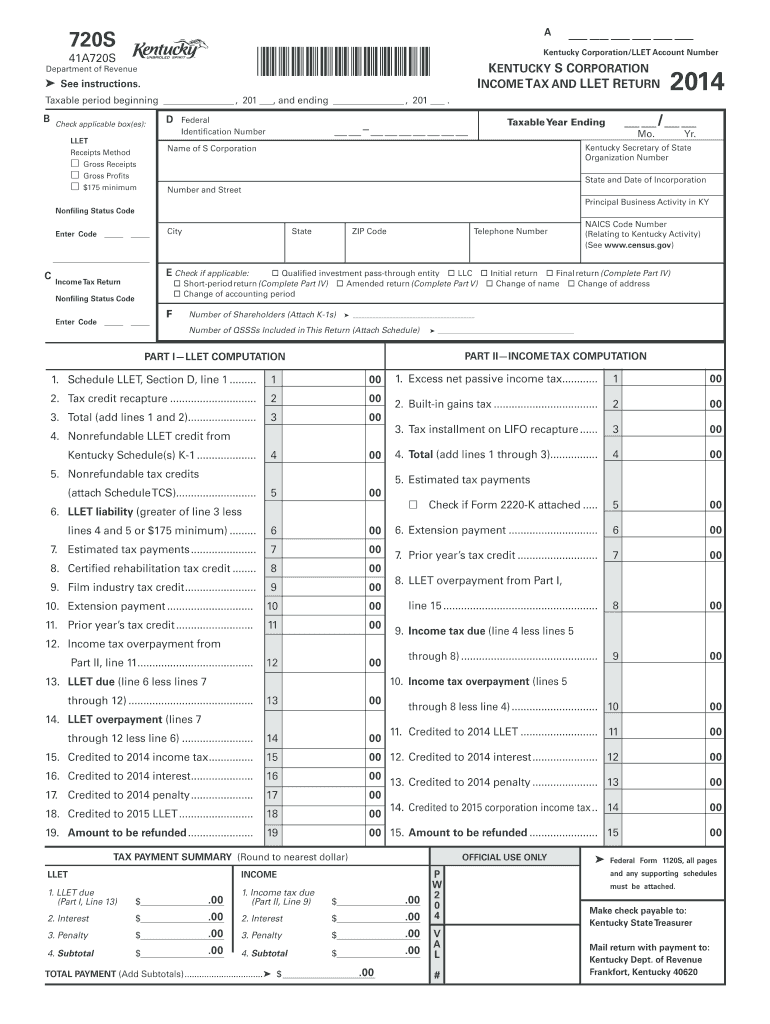  Kentucky 720s Form 2019