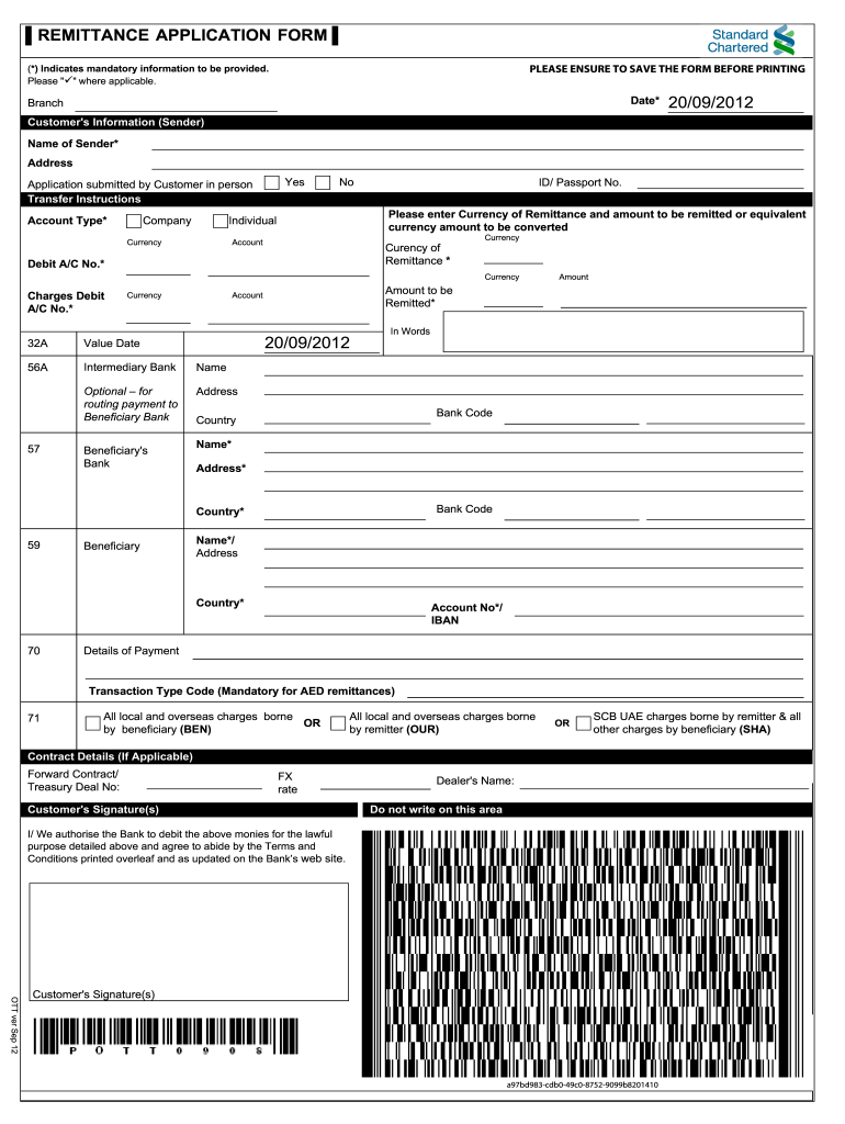  Remittance Application 2012-2024