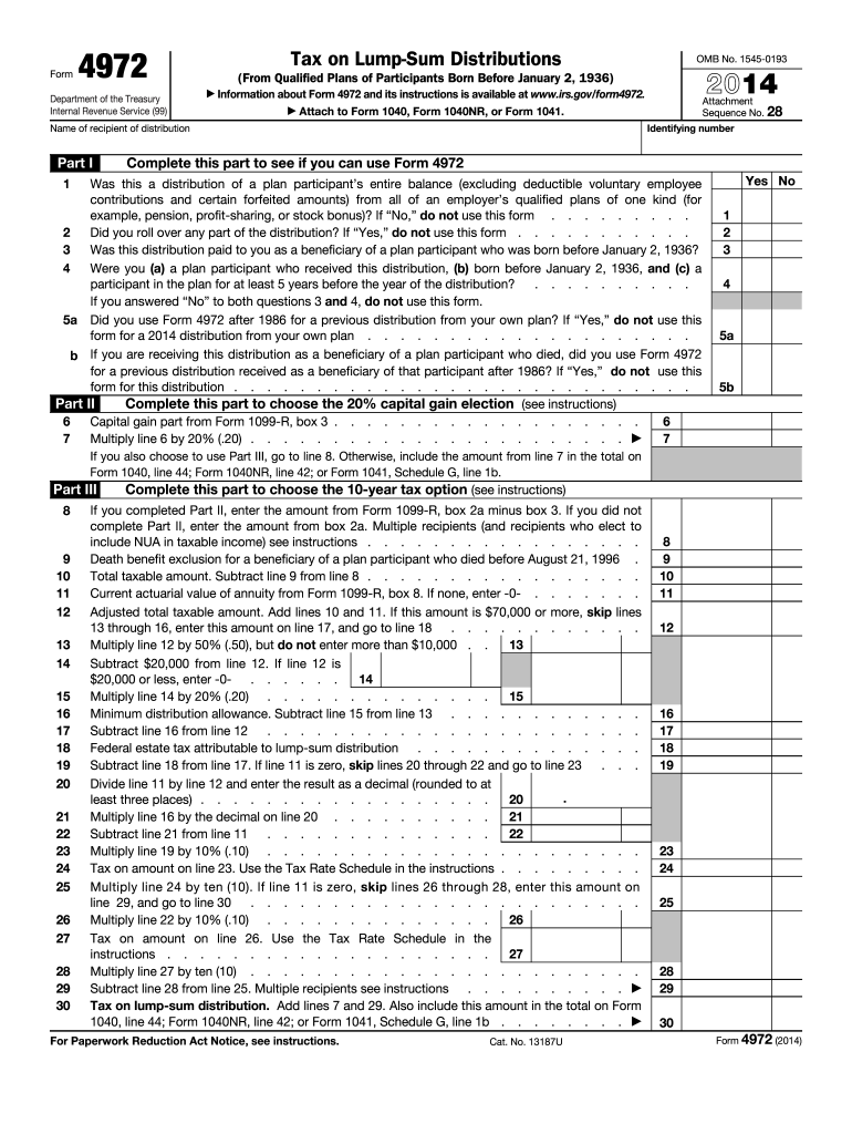  4972 Form 2014