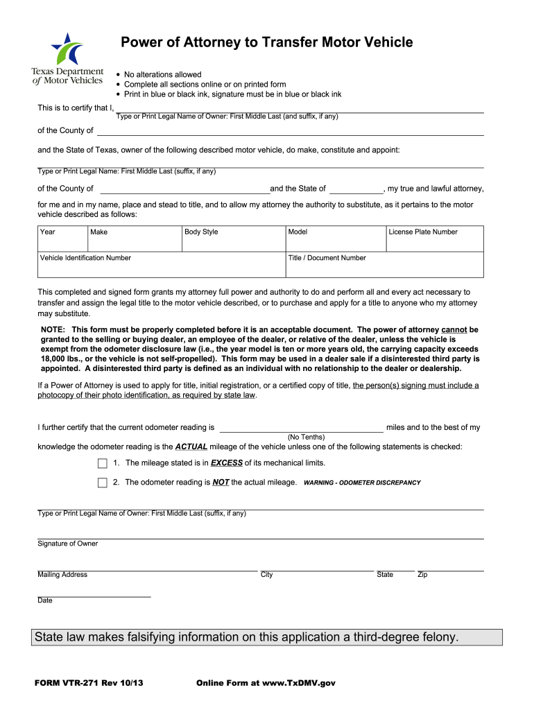 Get and Sign Vtr 271 2013-2022 Form