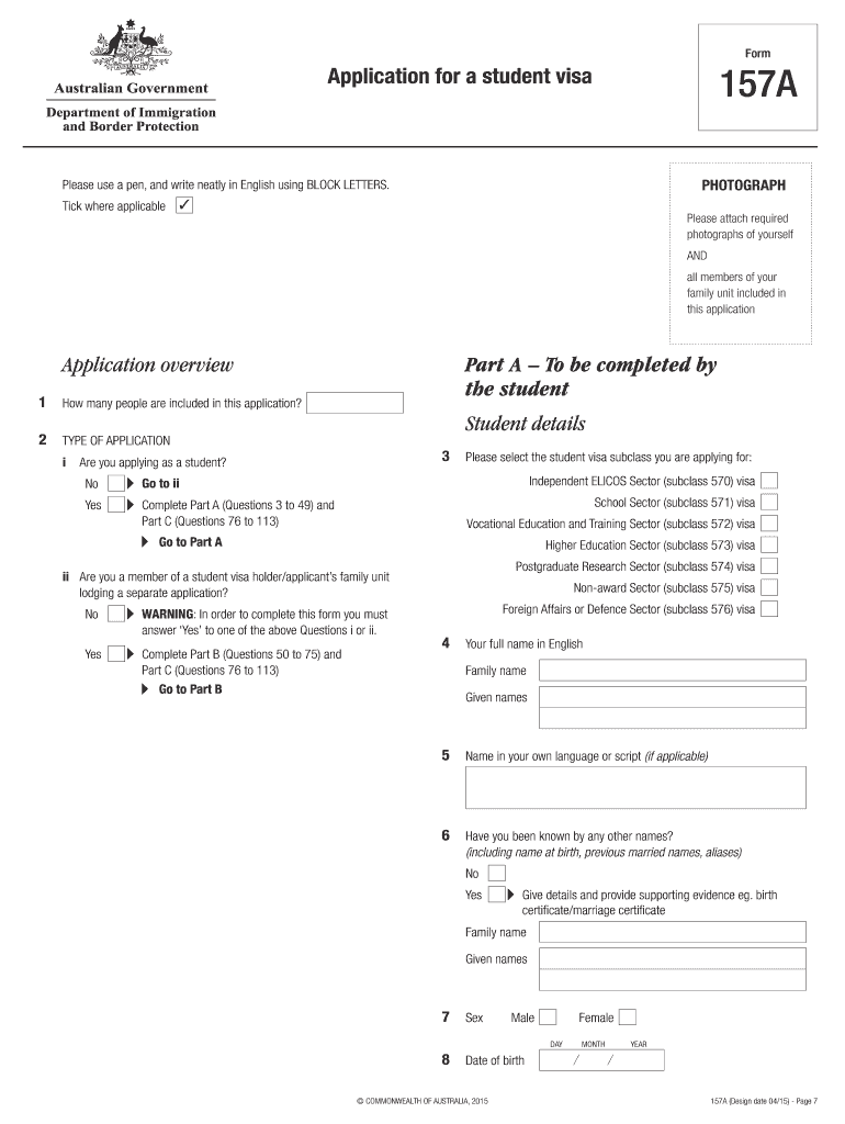 Editable 157a Form