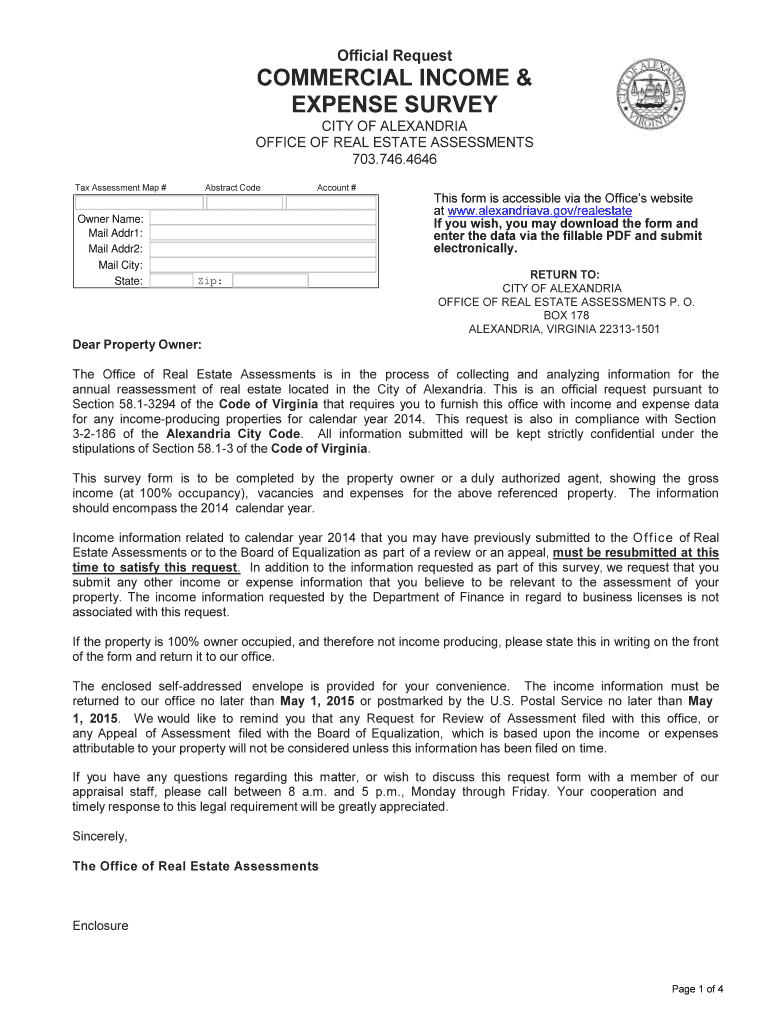  Prince William County Income and Expense Survey 2014-2024