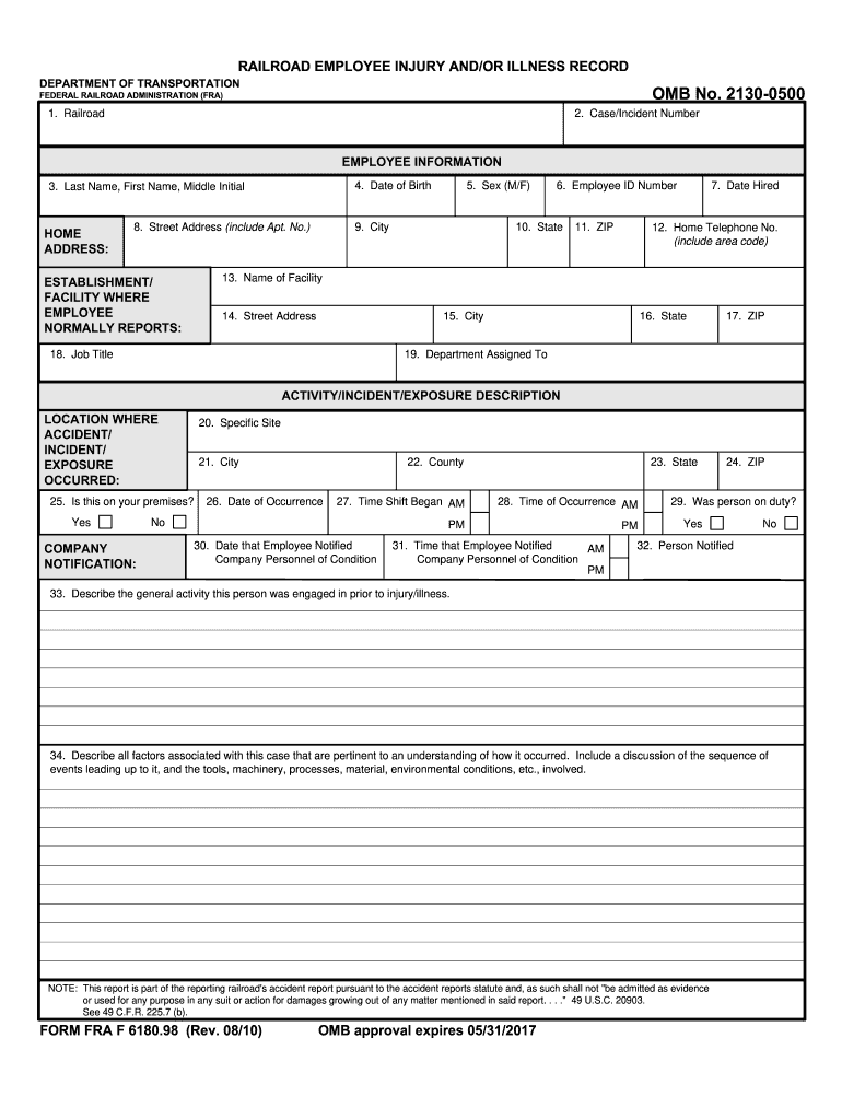  Fra Form 6180 97 Fillable 2010-2024