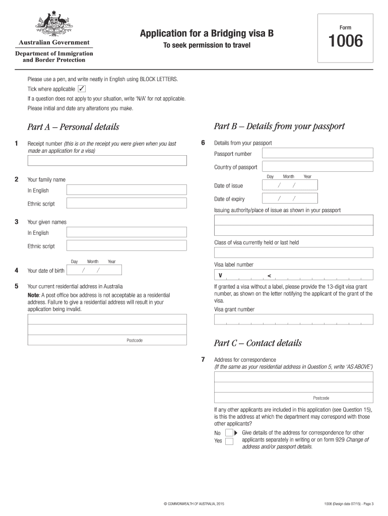  Form 1006 2015-2024
