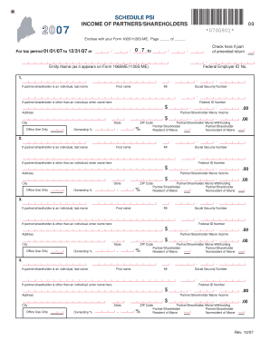 Get and Sign Maine Psi 2007-2022 Form